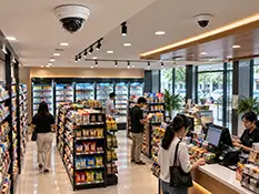 Sistem CCTV untuk keamanan toko retail